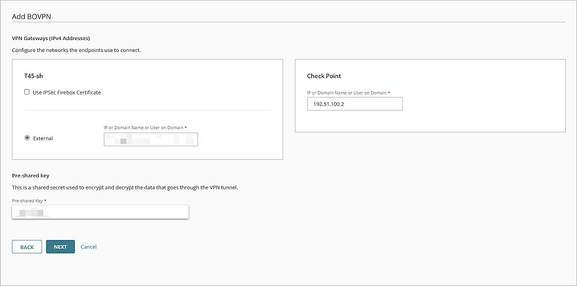 Screenshot of WGC, WGC VPN Gateway